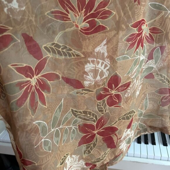 Vintage 80s Boho Floral Button-Up Blouse size 12 - Picture 15 of 15